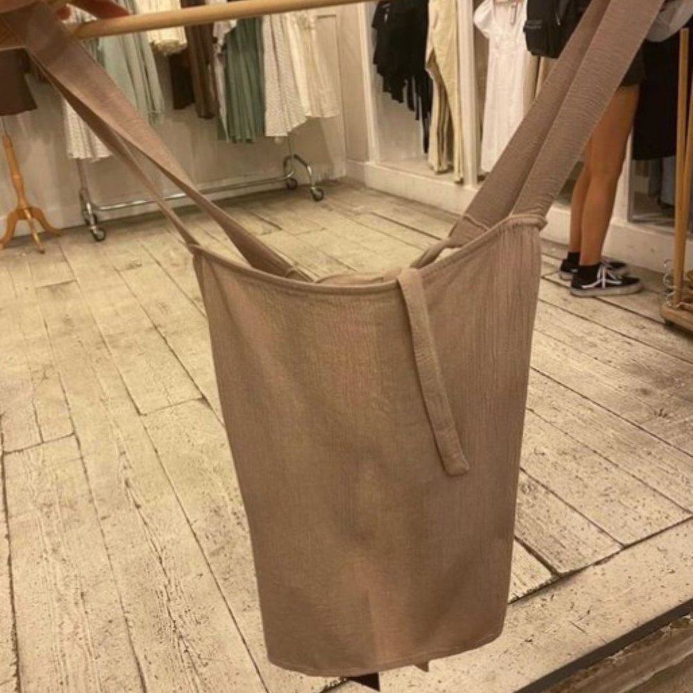 Brandy Melville Eu Europe Exclusive Light Brown Tie B… Gem